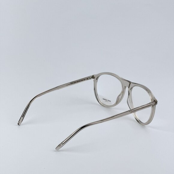 Saint Laurent Men BRAND NEW Eyeglasses Transparent Beige Pilot SL667OPT 003 - Picture 5 of 11